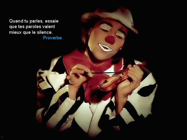 Citation et clown